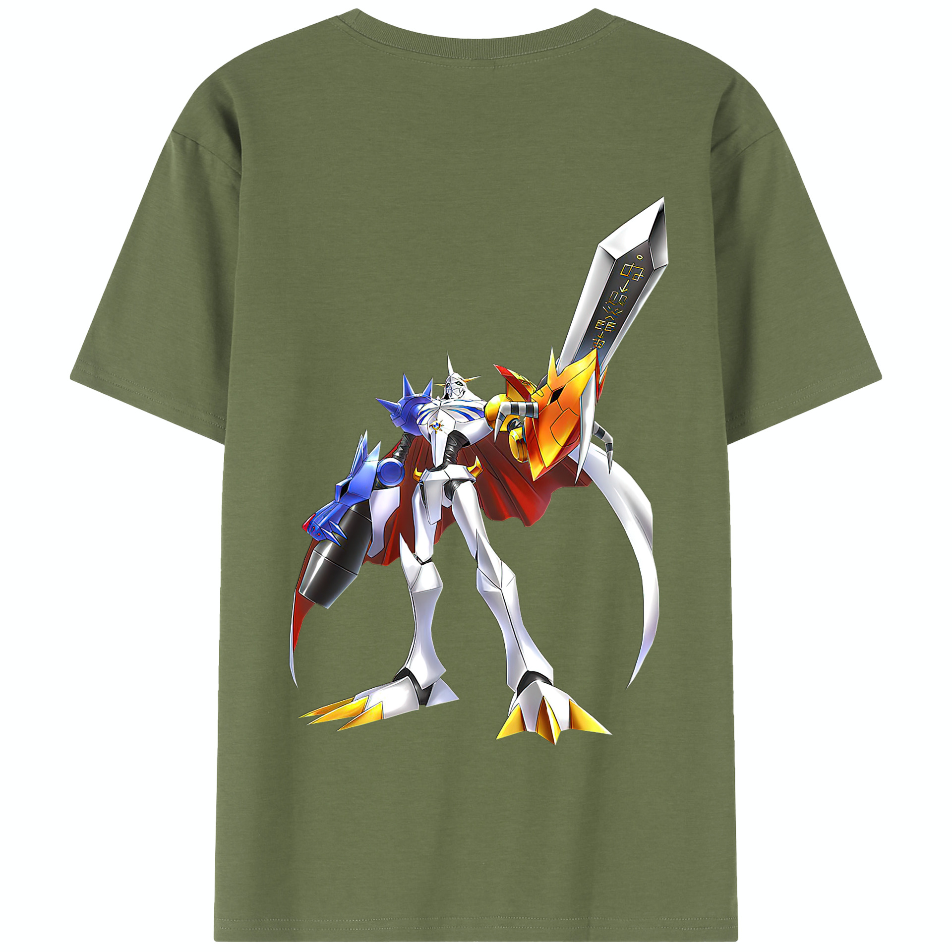 （画像用） Digimon デジタルモンスター/デジモン 綿100％半袖Tシャツ（背面プリント）